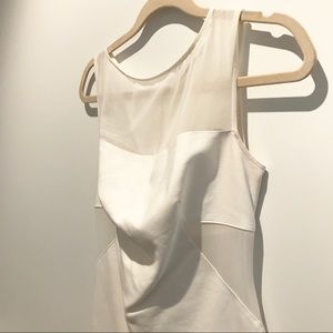 Zara White Mesh Dress